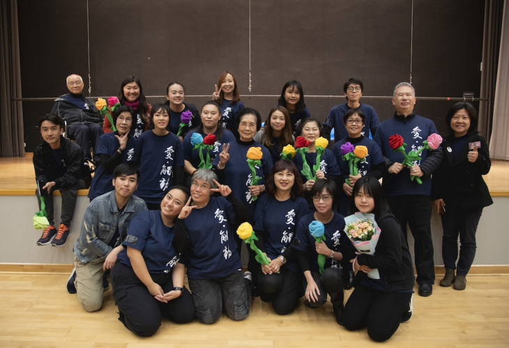 表演圓滿結束，大合照時間