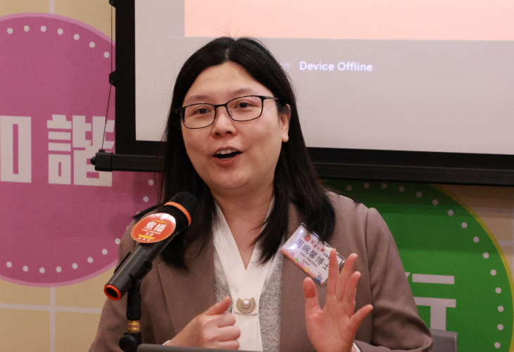 香港大學護理學院副教授周珮馨博士分享研究結果。